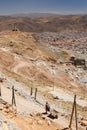 America - Bolivia, Potosi, miners working Royalty Free Stock Photo
