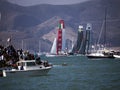America Cup race in San Francisco Bay Royalty Free Stock Photo