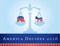 America 2016 elections Royalty Free Stock Photo