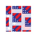 America flag seamless pattern