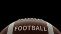 america football ball background, 3d rendering