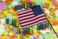 America home of free patriotic Royalty Free Stock Photo