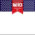america independence day card. Vector illustration decorative design