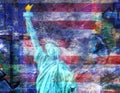 America NYC with Statue of Liberty Royalty Free Stock Photo