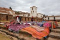 A colonial church built on Inca ruins. Chinchero, Peru