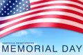 an america remembers memorial red white blue flag day sign poster celebration card text and clouds