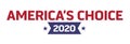 America`s Choice 2020 Election Logo