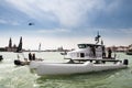 America's cup catamarin in Venice Royalty Free Stock Photo