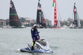 America's Cup World Series Venice - Policeman Royalty Free Stock Photo