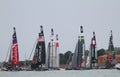 America's Cup World Series Venice - starting race Royalty Free Stock Photo