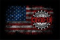 America strong fight covid-19 vector design