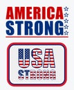 America Strong USA Strong banners