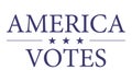 America Votes Election Vector Logo