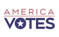 America Votes Election Vector Logo