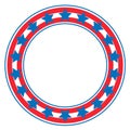 American abstract flag Patriotic symbols frame emblem logo Royalty Free Stock Photo