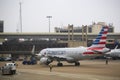 American Airlines Airbus A319-115 Aircraft N9016 at DFW Royalty Free Stock Photo