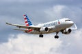 American Airlines Airbus A319 airplane Miami airport Royalty Free Stock Photo