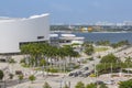 American Airlines Arena & South Beach in Downtown Miami, Miami, Florida Royalty Free Stock Photo