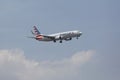 American Airlines Boeing 737 on approach to JFK International Airport in New York