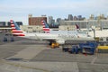 American Airlines Embraer E190 at Boston Airport, USA