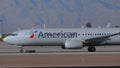 American Airlines at Las Vegas International Airport - LAS VEGAS-NEVADA, OCTOBER 11, 2017 Royalty Free Stock Photo