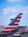 HAVANA, CUBA-OCT 25- American Airlines new logo on display in Miami, on October 25, 2015