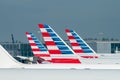 American Airlines plane tail livery Royalty Free Stock Photo