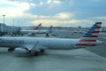 American Airlines plane on tarmac at JFK International Airport Royalty Free Stock Photo