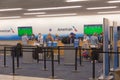 American Airlines Ticketing Counter Atlanta Hartsfield Jackson Royalty Free Stock Photo