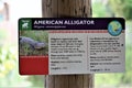 American Alligator signage at the Phoenix Zoo, Phoenix, Arizona, United States