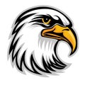 Hawk Eagle Head USA Logo Mascot Vector 05