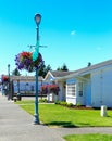 American architecture. Historical street in Steilacoom town. Royalty Free Stock Photo