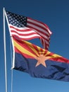 American/Arizona flags