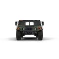 American armored vehicle HMMWV Humvee on white. 3D illustration Royalty Free Stock Photo