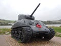 American army sherman tank memorial