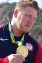 American athlete with the Olympic gold medal