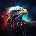 Ai Generated illustration Wildlife Concept of American Bald Eagle Bird Isolated Wildlife