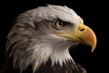 American Bald Eagle, distinctive white head and tail feathers