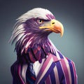 American bald eagle portrait fashion shoot Royalty Free Stock Photo