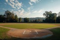 American baseball field. Generate Ai Royalty Free Stock Photo