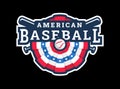 American baseball, logo, emblem.