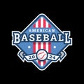 American baseball, logo, emblem.