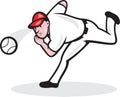 American Baseball Player Pitcher