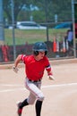 American baseball player running.