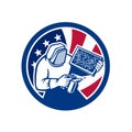 American Beekeeper USA Flag Icon