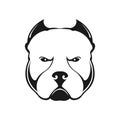 American bully dog logo. Royalty Free Stock Photo