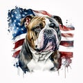 American Bully: The Perfect Pup for Patriotic Pet Lovers AI Generated