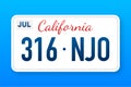 American california number. Retro style. Classic retro symbol. Vector template Royalty Free Stock Photo