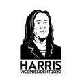 American Candidate Kamala Devi Harris for Vice President Election 2020 Retro