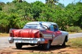 American car in Puerto Esperanza, Cuba